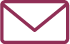 Maroon mail envelope icon